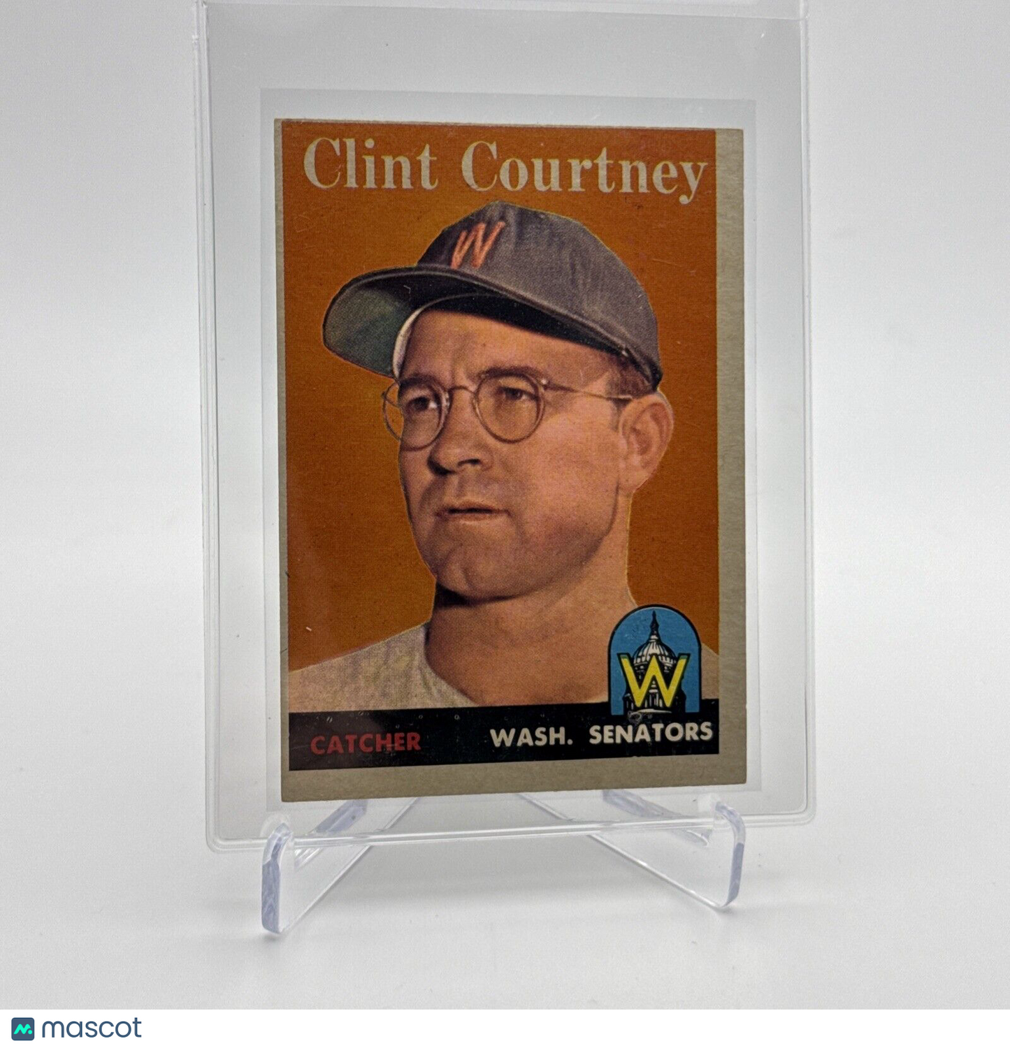 1958 Topps Clint Courtney Baseball Card #92 EX Quality #2 FREE SHIPPING