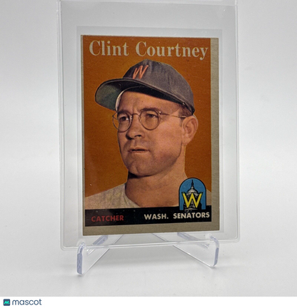 1958 Topps Clint Courtney Baseball Card #92 EX Quality #2 FREE SHIPPING