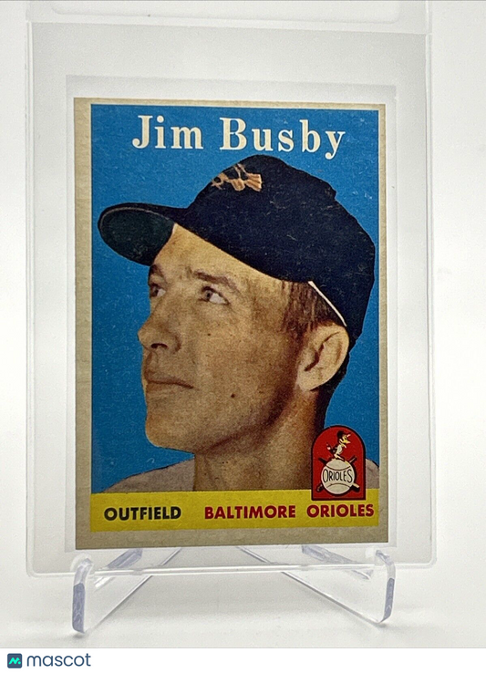 1958 Topps Jim Busby Baseball Card #28 EX Quality #5 FREE SHIPPING