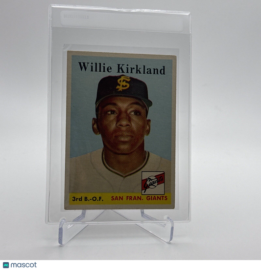 1958 Topps Willie Kirkland Baseball Card #128 EX Quality FREE SHIPPING