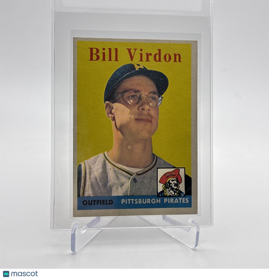 1958 Topps Bill Virdon Baseball Card #198 EX Quality #2 FREE SHIPPING