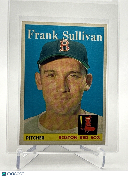 1958 Topps Frank Sullivan Baseball Card #18 EX Quality #6 FREE SHIPPING