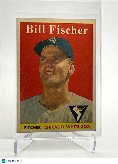 1958 Topps Bill Fischer Rookie Baseball Card #56 EX Quality #4 FREE SHIPPING