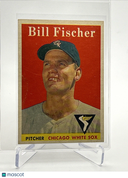1958 Topps Bill Fischer Rookie Baseball Card #56 EX Quality #4 FREE SHIPPING