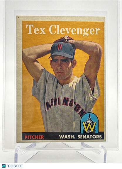 1958 Topps Tex Clevenger Rookie Baseball Card #31 EX Quality #6 FREE SHIPPING