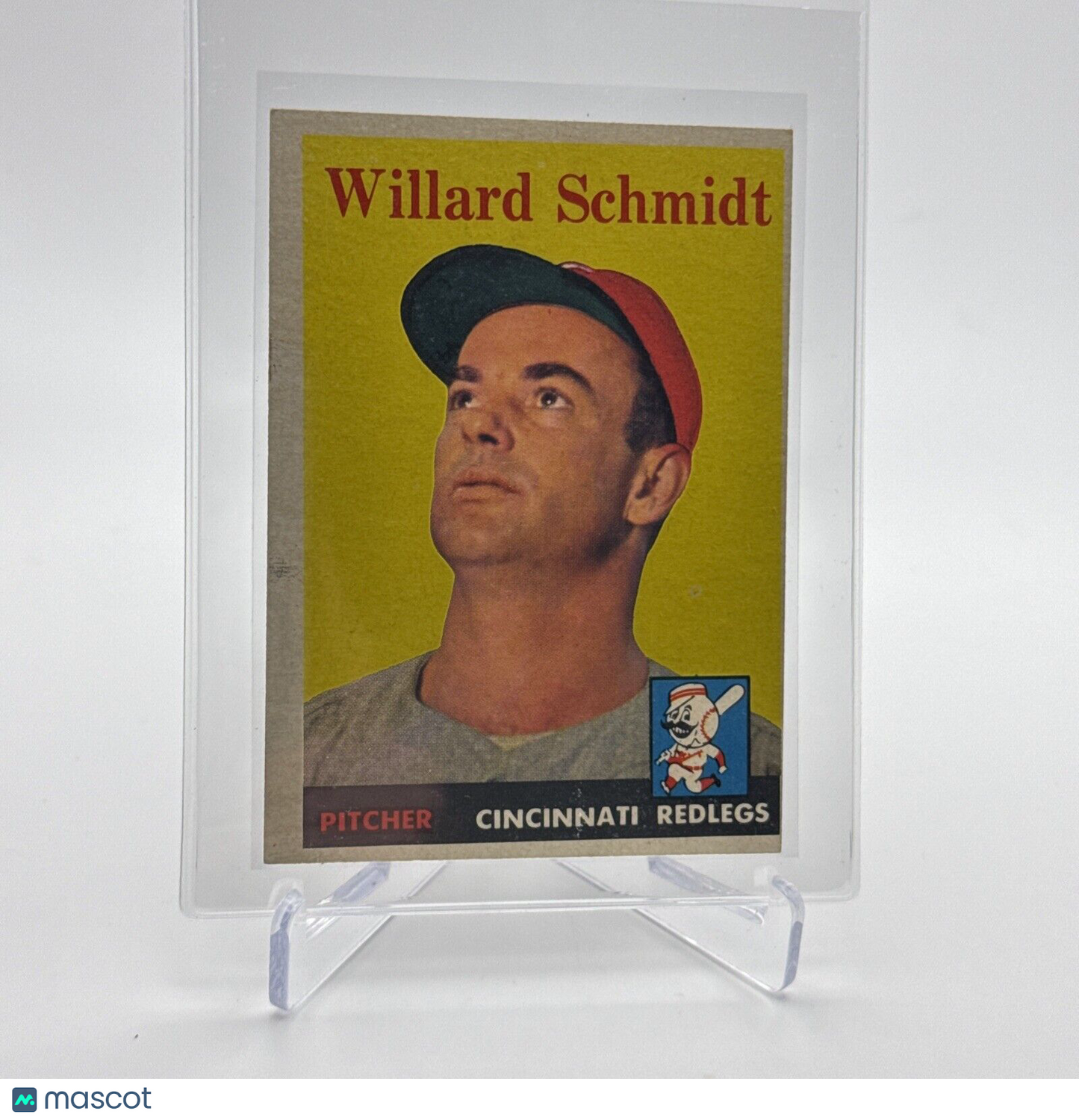1958 Topps Willard Schmidt Baseball Card #214 EX Quality #2 FREE SHIPPING