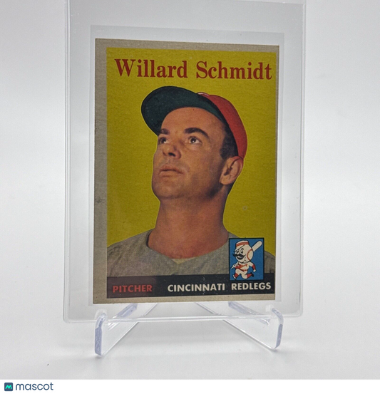 1958 Topps Willard Schmidt Baseball Card #214 EX Quality #2 FREE SHIPPING