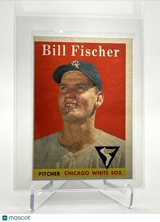 1958 Topps Bill Fischer Rookie Baseball Card #56 EX Quality #3 FREE SHIPPING