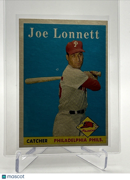 1958 Topps Joe Lonnett Baseball Card #64 EX Quality FREE SHIPPING