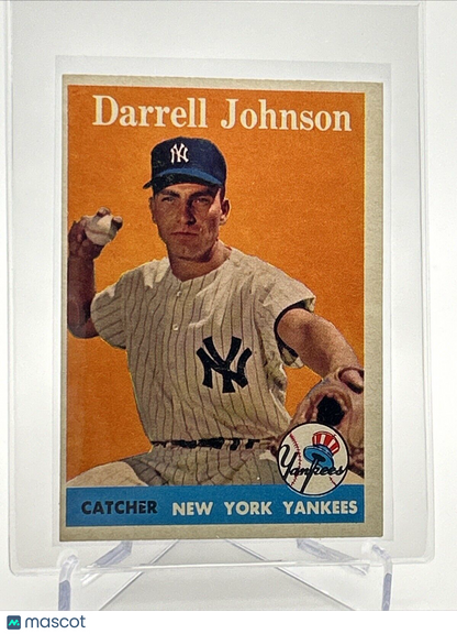 1958 Topps Darrell Johnson Baseball Card #61 EX Quality #3 FREE SHIPPING