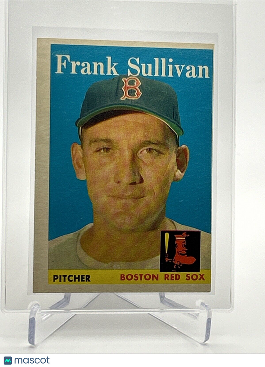 1958 Topps Frank Sullivan Baseball Card #18 EX Quality #4 FREE SHIPPING