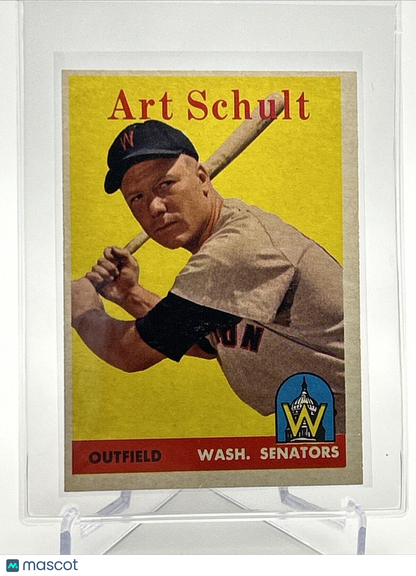 1958 Topps Art Schult Baseball Card #58 EX Quality #2 FREE SHIPPING
