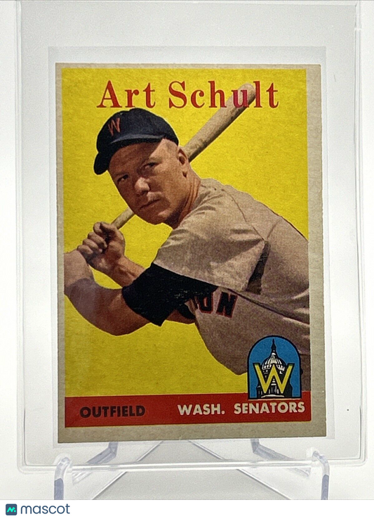 1958 Topps Art Schult Baseball Card #58 EX Quality #2 FREE SHIPPING