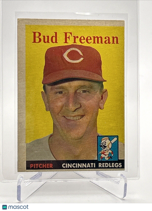 1958 Topps Bud Freeman Baseball Card #27 EX Quality #4 FREE SHIPPING