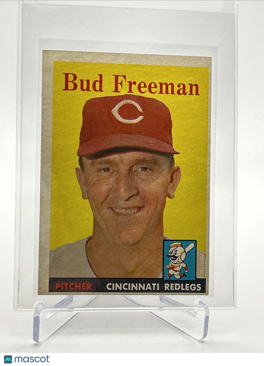 1958 Topps Bud Freeman Baseball Card #27 EX Quality #2 FREE SHIPPING