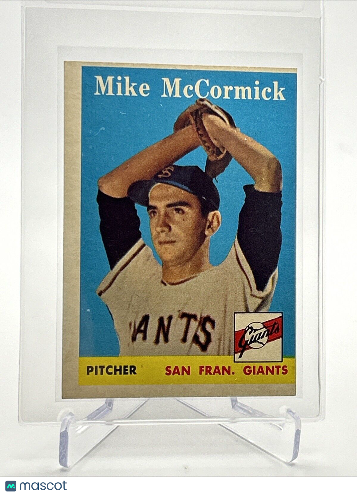 1958 Topps Mike McCormick Baseball Card #37 EX Quality FREE SHIPPING