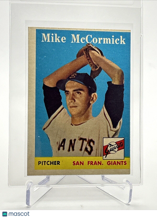 1958 Topps Mike McCormick Baseball Card #37 EX Quality FREE SHIPPING
