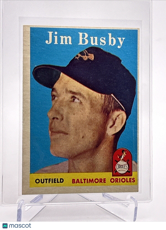 1958 Topps Jim Busby Baseball Card #28 EX Quality #2 FREE SHIPPING