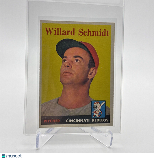 1958 Topps Willard Schmidt Baseball Card #214 EX Quality #3 FREE SHIPPING