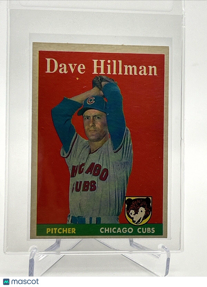 1958 Topps Dave Hillman Baseball Card #41 EX Quality #3 FREE SHIPPING