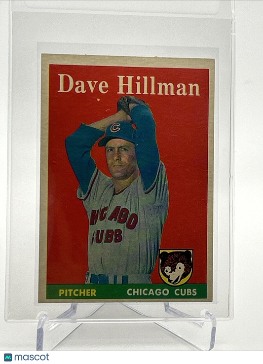 1958 Topps Dave Hillman Baseball Card #41 EX Quality #3 FREE SHIPPING