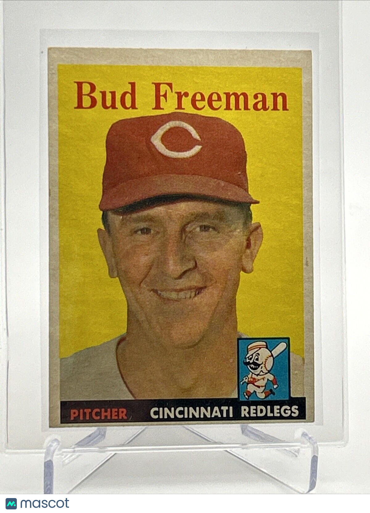 1958 Topps Bud Freeman Baseball Card #27 EX Quality #3 FREE SHIPPING