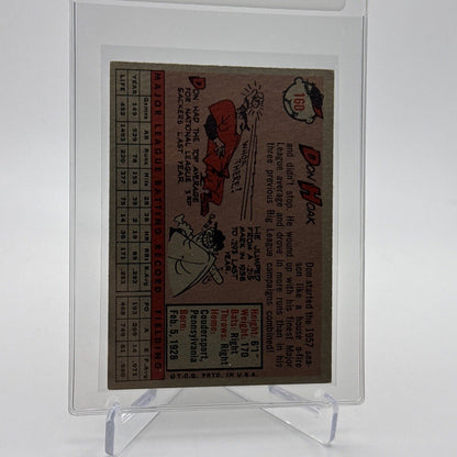 1958 Topps Don Hoak Baseball Card #160 EX Quality FREE SHIPPING