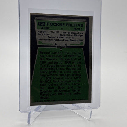 1975 Topps Rockne Freitas Football Card #102 NM Quality FREE SHIPPING