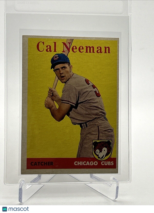 1958 Topps Cal Neeman Baseball Card #33 EX Quality #5 FREE SHIPPING
