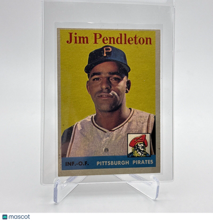 1958 Topps Jim Pendleton Baseball Card #104 EX Quality FREE SHIPPING