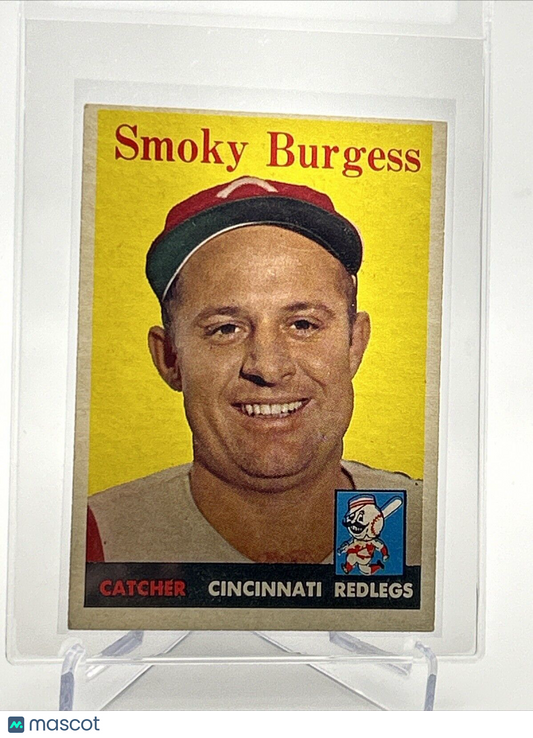 1958 Topps Smoky Burgess Baseball Card #49 EX Quality #4 FREE SHIPPING