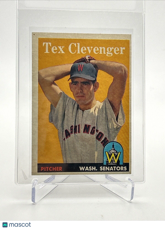 1958 Topps Tex Clevenger Rookie Baseball Card #31 EX Quality #5 FREE SHIPPING