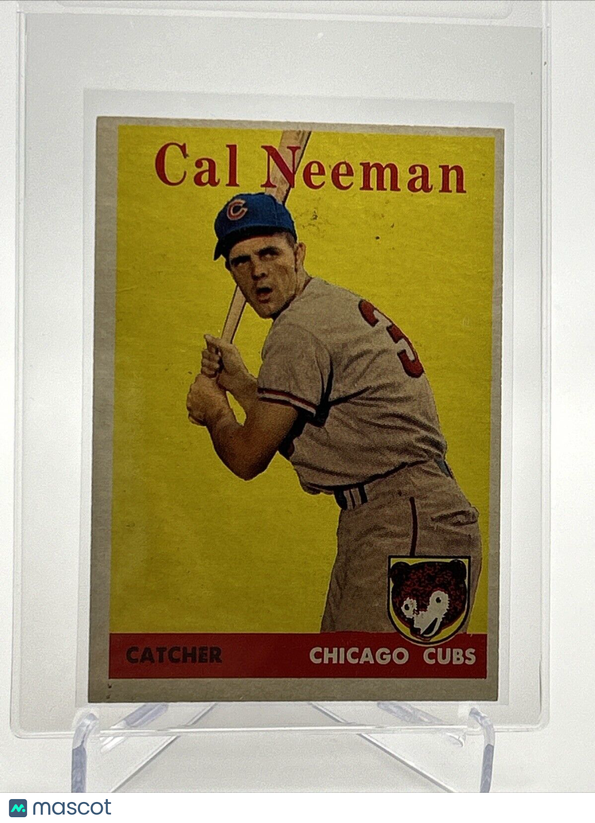 1958 Topps Cal Neeman Baseball Card #33 EX Quality #2 FREE SHIPPING