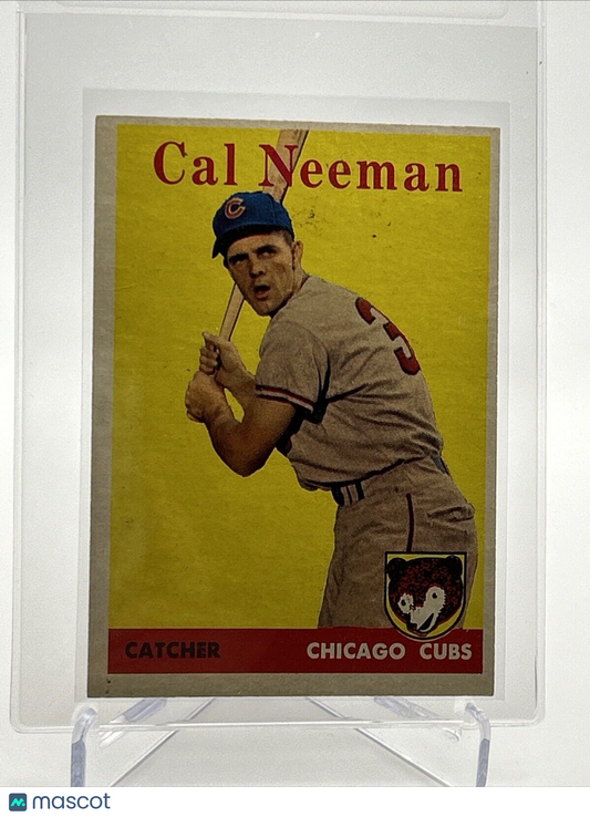 1958 Topps Cal Neeman Baseball Card #33 EX Quality #2 FREE SHIPPING