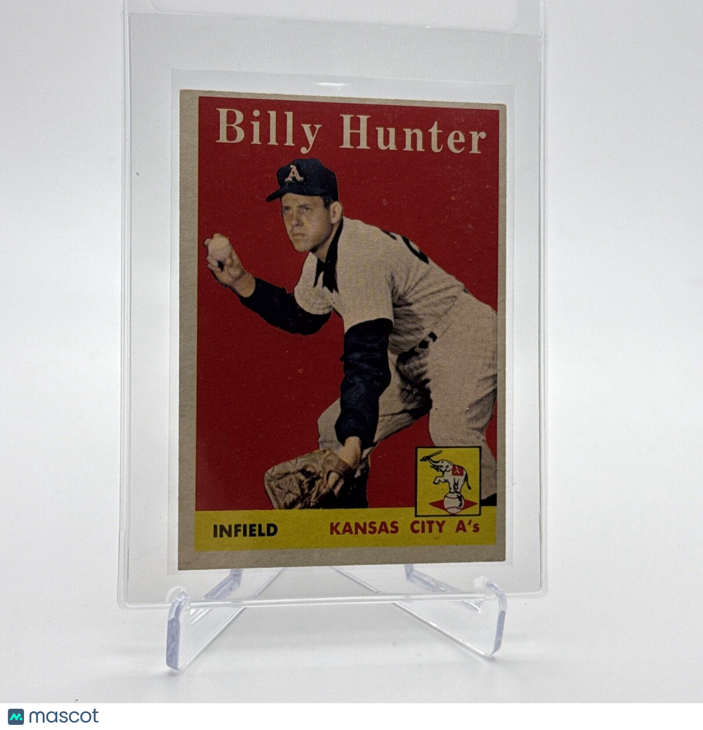 1958 Topps Billy Hunter Baseball Card #98 EX Quality #3 FREE SHIPPING