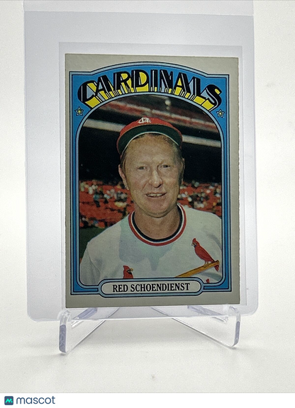 1972 Topps Red Schoendienst Baseball Card #67 EX Quality FREE SHIPPING