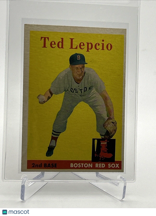 1958 Topps Ted Lepcio Baseball Card #29 EX Quality #3 FREE SHIPPING