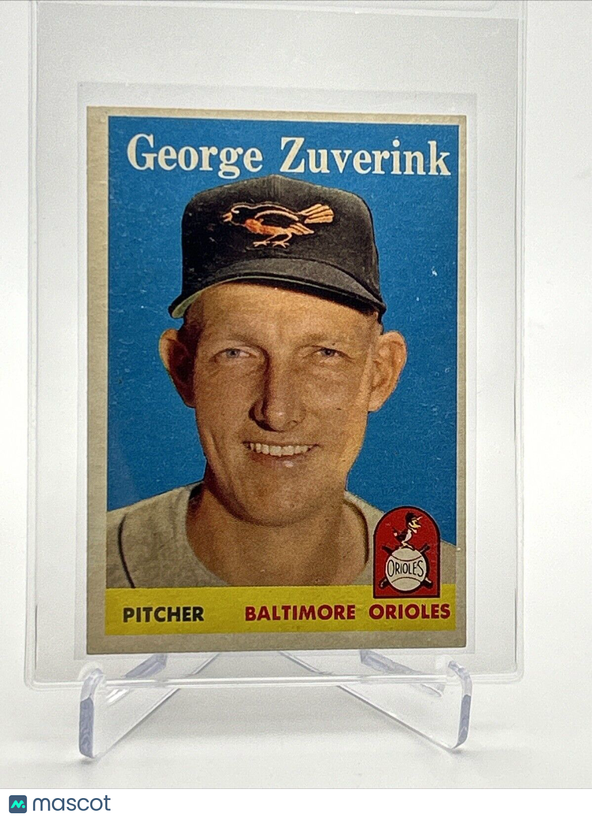 1958 Topps George Zuverink Baseball Card #6 EX Quality #3 FREE SHIPPING