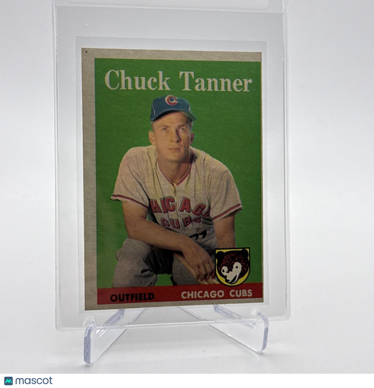 1958 Topps Chuck Tanner Baseball Card #91 EX Quality #3 FREE SHIPPING