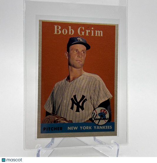 1958 Topps Bob Grim Baseball Card #224 EX Quality #3 FREE SHIPPING