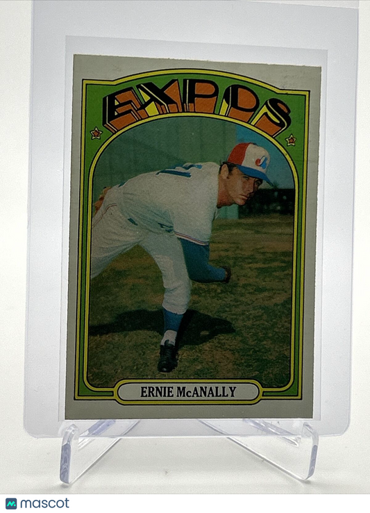 1972 Topps Ernie McAnally Baseball Card #58 EX Quality FREE SHIPPING
