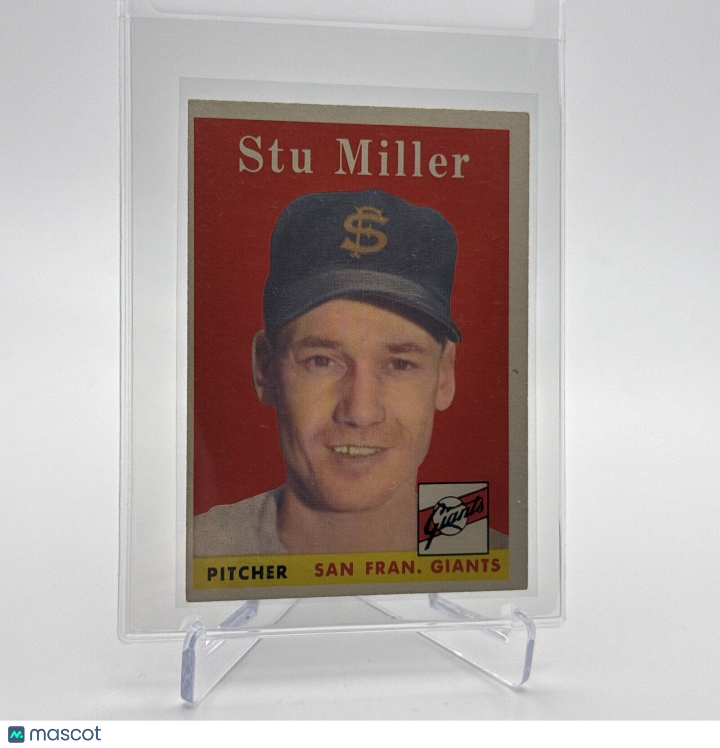 1958 Topps Stu Miller Baseball Card #111 EX Quality #4 FREE SHIPPING