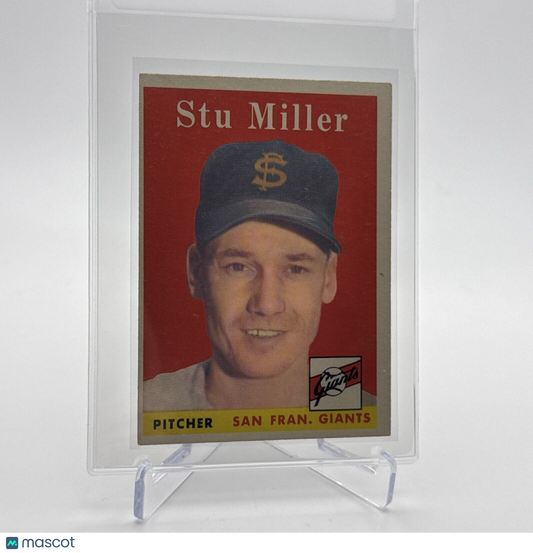 1958 Topps Stu Miller Baseball Card #111 EX Quality #4 FREE SHIPPING