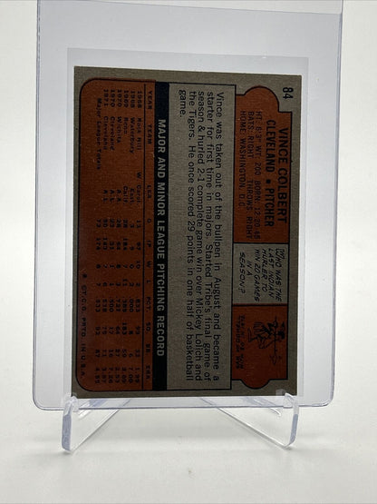 1972 Topps Vince Colbert Baseball Card #84 EX Quality FREE SHIPPING