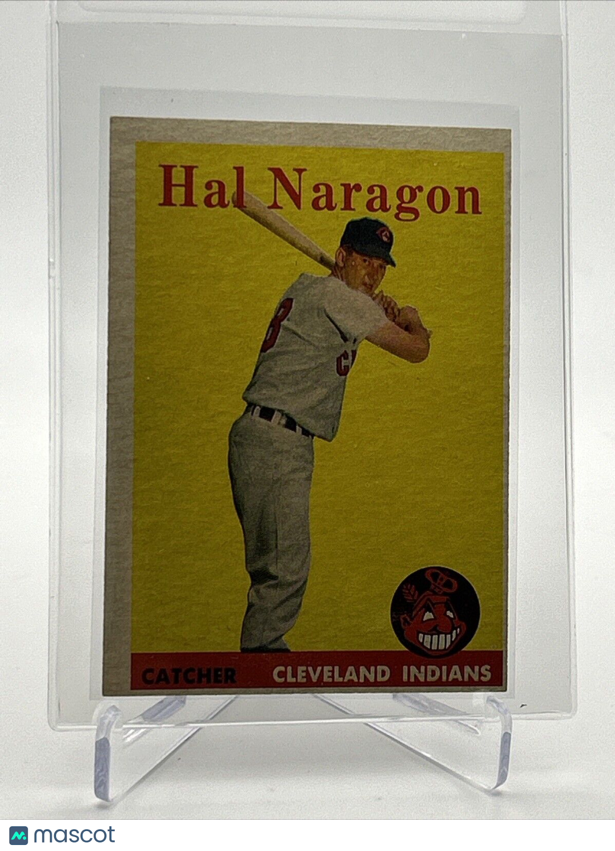 1958 Topps Hal Naragon Baseball Card #22 EX Quality FREE SHIPPING