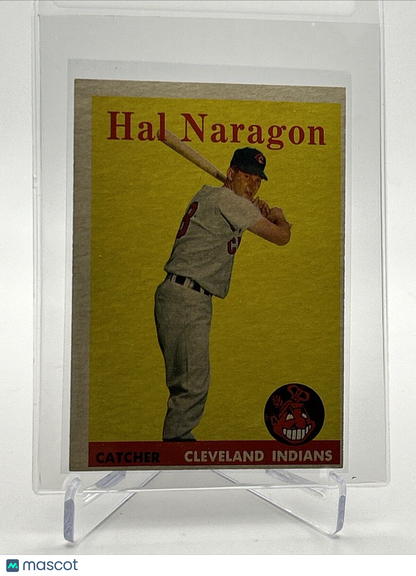 1958 Topps Hal Naragon Baseball Card #22 EX Quality FREE SHIPPING