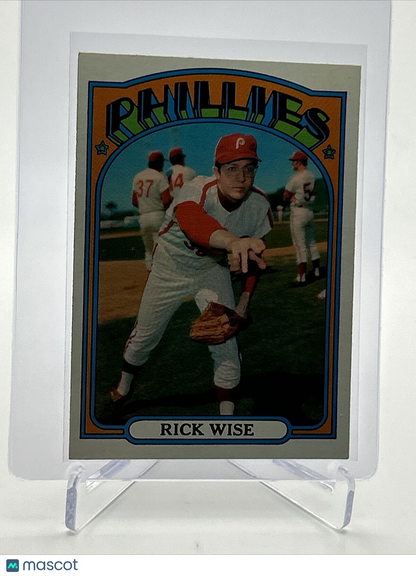 1972 Topps Rick Wise Baseball Card #43 EX Quality FREE SHIPPING