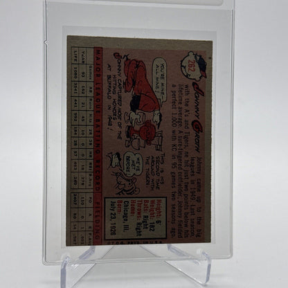 1958 Topps Johnny Groth Baseball Card #262 EX Quality #2 FREE SHIPPING
