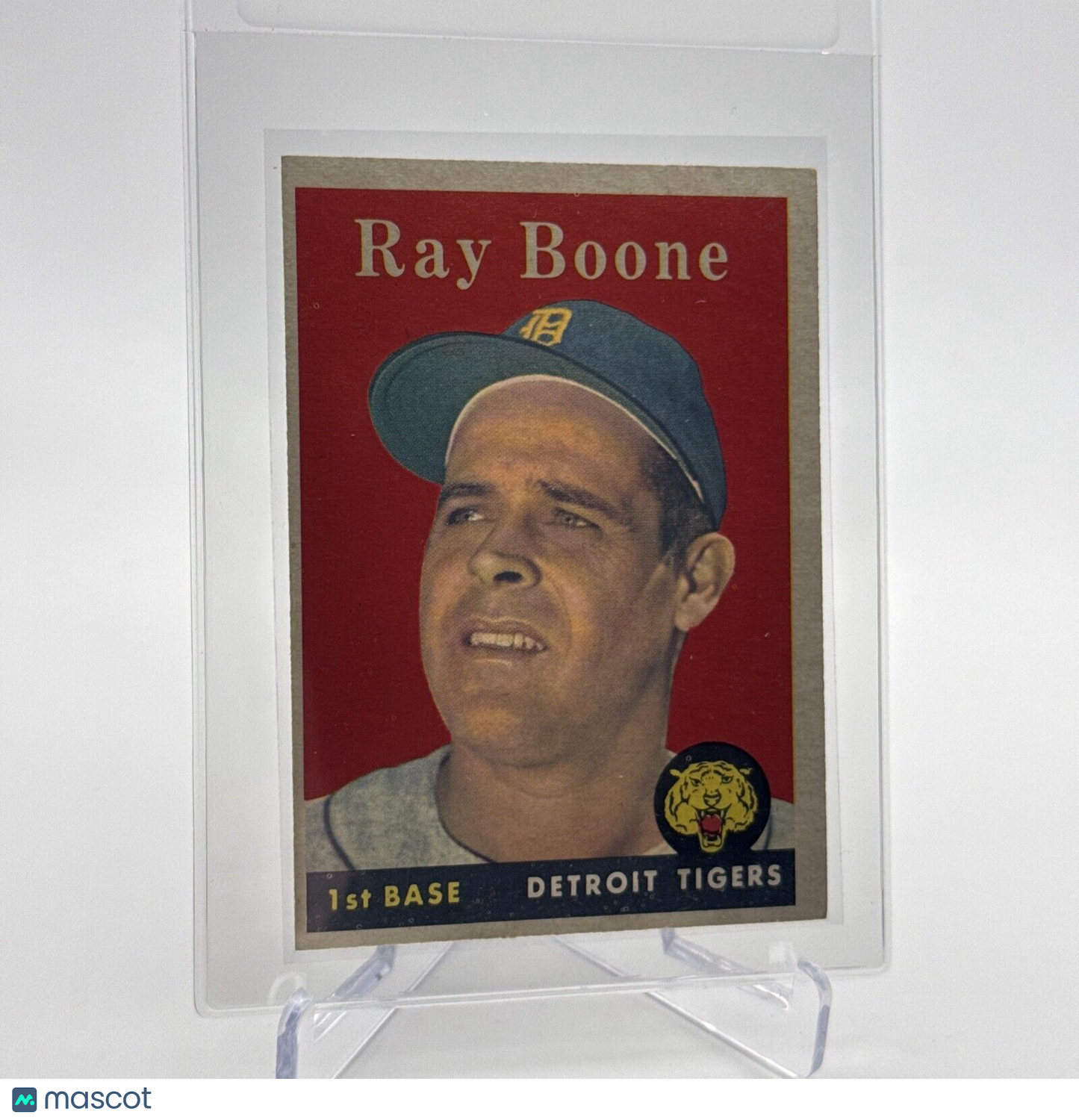 1958 Topps Ray Boone Baseball Card #185 EX Quality #5 FREE SHIPPING