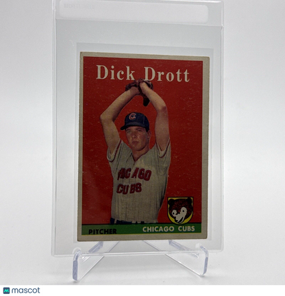 1958 Topps Dick Drott Baseball Card #80 EX Quality #3 FREE SHIPPING
